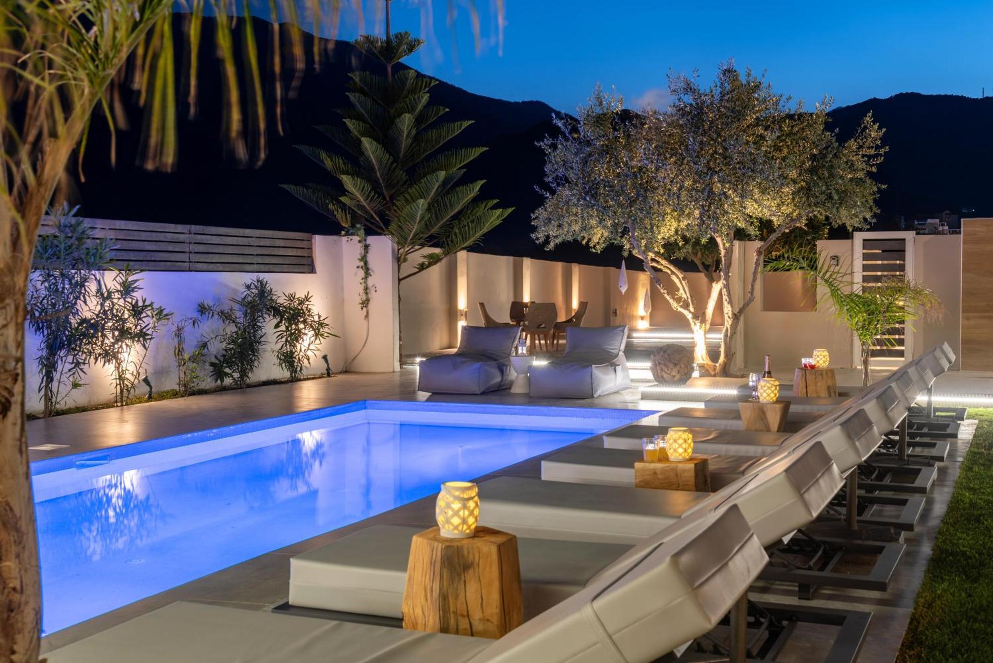 Hypnosis Beachside Villa With Private Heated Pool Georgioupoli Exterior photo